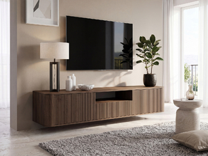 Szafka RTV Norvik 200cm Orzech Elegant wisząca/stojąca